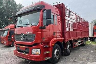 二手陕汽重卡 德龙新M3000 轻量化版 300马力 6X2 9.55米仓栅式载货车(国五) 前四后四 潍柴二手载货车 黄牌