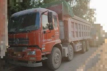 二手东风商用车 天锦重卡 310马力 8X4 6.8米自卸车(国五) 前四后八 玉柴二手自卸车 黄牌图片