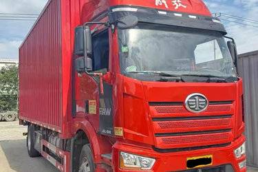 二手一汽解放 J6L中卡 经典版 240马力 4X2 7.7米厢式载货车(国六) 单桥 大柴二手载货车 黄牌图片