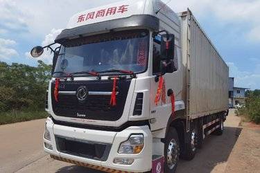 二手东风商用车 天龙VL重卡 292马力 6X2 9.6米厢式载货车(国五) 前四后四 东风康明斯二手载货车 黄牌
