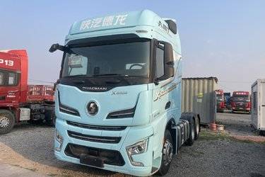 二手陕汽重卡 德龙X6000 610马力 6X4 AMT自动挡牵引车(国六) 双驱 潍柴二手牵引车 黄牌图片