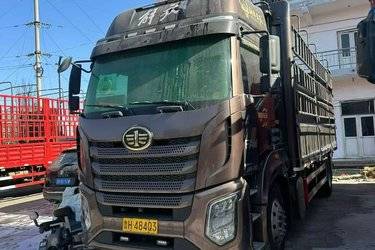 一汽解放 J6G 领航版 280马力 4X2 6.2米仓栅式载货车(国六) 单桥 锡柴二手载货车 黄牌