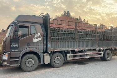 二手一汽解放 新J6P重卡 320马力 6X2 9.4米栏板载货车(国五) 前四后四 一汽解放二手载货车 黄牌图片
