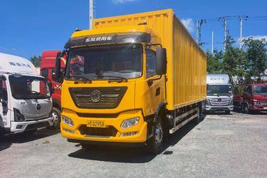 二手东风商用车 天锦KR 260马力 4X2 9.75米厢式载货车(国六) 单桥 东风二手载货车 黄牌图片