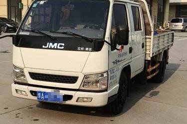 二手江铃 新款顺达 116马力 2.755米双排栏板轻卡(国五) 单桥 江铃二手载货车 蓝牌