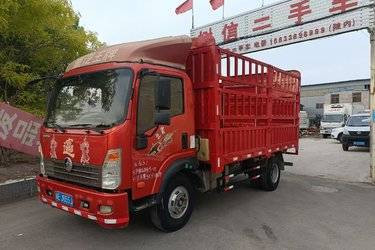 二手中国重汽成都商用车 瑞狮 156马力 4.16米单排仓栅式轻卡(国五) 单桥 云内动力二手载货车 蓝牌图片