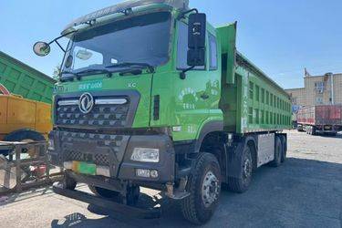 二手东风商用车天龙KC 8X4 8米纯电动自卸车 宁德时代423kWh  二手电动卡车电动自卸车图片