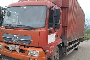 二手东风商用车 天锦中卡 160马力 4X2 7.7米厢式载货车(国五) 单桥 康明斯二手载货车 黄牌