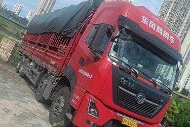 二手东风商用车 天龙KL 10.8L柴油 465马力 8X4 东风14档 高顶 DF440后桥 9.6米仓栅式载货车(国六) 前四后八 东风二手载货车 黄牌