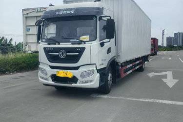 二手东风商用车 天锦KR 精英版 240马力 4X2 9.8米翼开启厢式载货车(国六) 单桥 东风二手载货车 黄牌图片