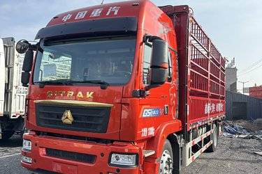 二手中国重汽 HOWO TX 290马力 6X2 9.6米仓栅式载货车(国六) 前四后四 曼二手载货车 黄牌