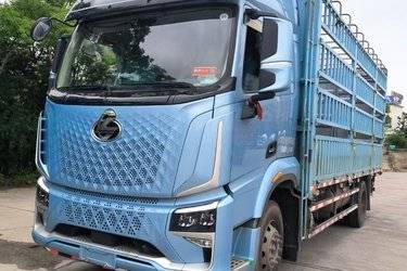 二手东风柳汽 乘龙H5中卡 290马力 4X2 6.8米仓栅式载货车(国六) 单桥 玉柴二手载货车 黄牌图片
