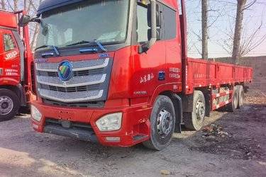 二手福田 欧曼EST 北方版 490马力 8X4 9.53米栏板载货车(国六) 前四后八 康明斯二手载货车 黄牌图片