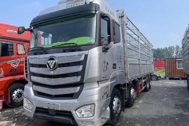 二手福田 欧曼EST 西南版 490马力 8X4 9.56米AMT自动挡仓栅式载货车(国六) 前四后八 福田康明斯二手载货车 黄牌图片