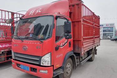 二手解放 虎VH 180马力 4.16米单排仓栅式载货车(国六) 单桥 大柴二手载货车 蓝牌图片