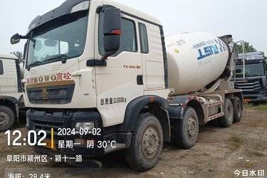 二手中国重汽 HOWO TX 350马力 8X4 7.99方混凝土搅拌车(国六) 前四后八 潍柴二手搅拌车