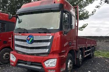 二手福田 欧曼EST 6系重卡 西南版 460马力 8X4 9.45米仓栅式载货车(国五) 前四后八 康明斯二手载货车 黄牌图片