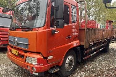 二手东风商用车 天锦中卡 180马力 4X2 6.8米栏板载货车底盘(轴距5000)(国五) 单桥 东风股份二手载货车 黄牌