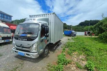 二手福田 欧马可3系 131马力 4.14米单排厢式轻卡(国五) 单桥 福田康明斯二手载货车 蓝牌图片