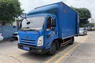二手江铃 凯运强劲版 轻载型普通款 129马力 4.08米单排厢式轻卡(中体)(国五) 单桥 庆铃五十铃二手载货车 蓝牌图片
