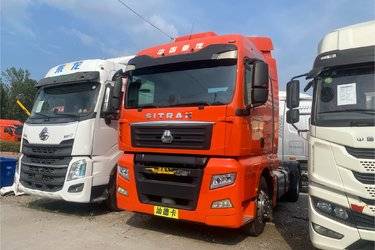 二手中国重汽 汕德卡SITRAK G7重卡 510马力 4X2 AMT自动挡牵引车(国六) 单桥 曼二手牵引车 黄牌