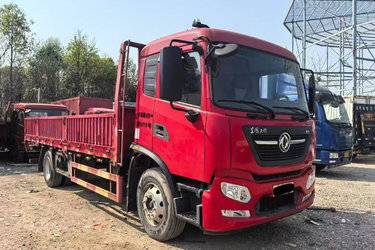 二手东风商用车 天锦KR中卡 220马力 4X2 6.75米栏板载货车(国五) 单桥 雷诺二手载货车 黄牌图片