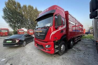 二手东风商用车 天锦KR PLUS 340马力 6X2 9.8米仓栅式载货车(国六) 前四后四 康明斯二手载货车 黄牌