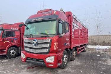 二手福田 欧曼EST 6系重卡 280马力 6X2 9.45米仓栅式载货车(459后桥)(国五) 前四后四 福田康明斯二手载货车 黄牌