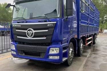 二手福田 欧曼GTL 6系重卡 360马力 8X4 9.45米仓栅式载货车(国五) 前四后八 康明斯二手载货车 黄牌图片