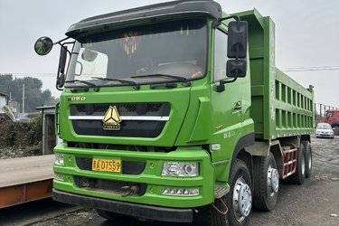 二手中国重汽 斯太尔D7B重卡 380马力 8X4 6.5米自卸车(国五) 前四后八 中国重汽二手自卸车 黄牌