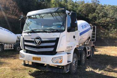 二手福田 欧曼新ETX 340马力 8X4 7.9方混凝土搅拌车(润宇达牌)(国五) 前四后八 福田康明斯二手搅拌车