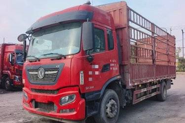 二手东风商用车 天锦KR重卡 舒适版 260马力 4X2 6.8米仓栅式载货车(高顶)(国六) 单桥 康明斯二手载货车 黄牌图片
