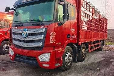 二手福田 欧曼EST 6系重卡 280马力 6X2 9.45米仓栅式载货车(459后桥)(国五) 前四后四 康明斯二手载货车 黄牌