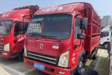 二手大运 新奥普力 170马力 4.12米单排仓栅式轻卡(国五) 单桥 云内动力二手载货车 蓝牌图片