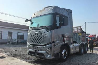 二手福田 欧曼银河 660马力 6X4 AMT自动挡牵引车(国六)(气囊)(国六) 双驱 福田康明斯二手牵引车 黄牌图片