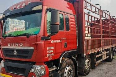 二手中国重汽 HOWO TX重卡 2020豪华版 280马力 6X2 7.8米仓栅式载货车(国五) 前四后四 曼二手载货车 黄牌图片