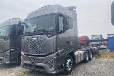 二手福田 欧曼银河 660马力 6X4 AMT自动档牵引车(国六) 双驱 康明斯二手牵引车 黄牌图片