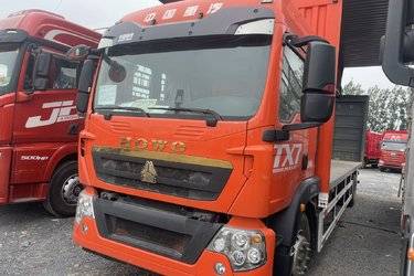 二手中国重汽 HOWO TX 290马力 6X2 9.52米翼开启厢式载货车(国六) 前四后四 中国重汽二手载货车 黄牌