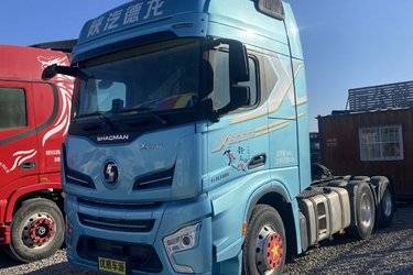 二手陕汽重卡 德龙X6000 610马力 6X4 AMT自动挡牵引车(国六) 双驱 潍柴二手牵引车 黄牌图片