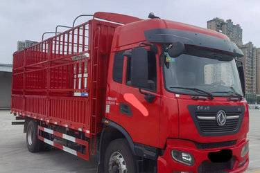 二手东风商用车 天锦KR 精英版 240马力 6X2 6.8米仓栅式载货车(国六) 前四后四 雷诺二手载货车 黄牌图片