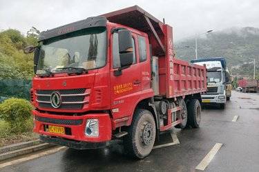 二手东风商用车 天锦KC 270马力 法士特10档 6X2 4.5米自卸车(国六) 前四后四 玉柴二手自卸车 黄牌图片