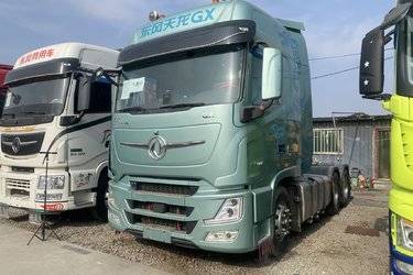 东风商用车 天龙旗舰GX 560马力 6X4 AMT自动档牵引车(液缓)(速比3.42)(国六) 双驱 康明斯二手牵引车 黄牌