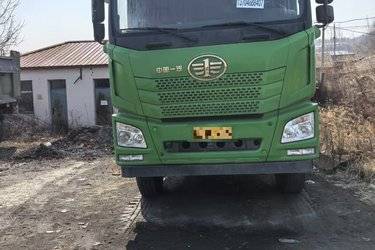 二手一汽解放 J6P重卡 460马力 6X4 6.2米自卸车(国五) 后八轮 一汽二手自卸车 黄牌图片