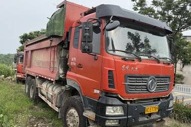 二手东风商用车 天龙KC重卡 420马力 6X4 5.8米自卸车(国五) 后八轮 雷诺二手自卸车 黄牌图片