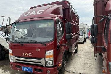 二手江淮 帅铃Q6 豪华版 160马力 4.18米单排仓栅式轻卡(国六) 单桥 安徽康明斯二手载货车 蓝牌