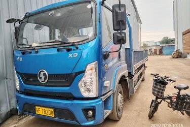 二手陕汽商用车 轩德X9 标载版 200马力 5.8米排半栏板载货车(速比4.33)(国六) 单桥 云内动力二手载货车 黄牌