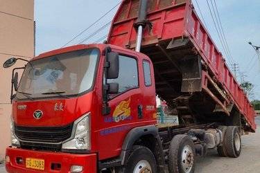 二手中国重汽 豪曼H3 220马力 6X2 6.8米自卸车(国五) 前四后四 玉柴二手自卸车 黄牌图片