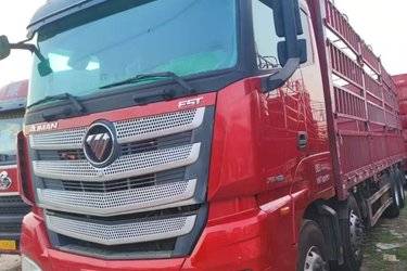 二手福田 欧曼EST 6系重卡 西南版 460马力 8X4 9.45米仓栅式载货车(国五) 前四后八 福田康明斯二手载货车 黄牌