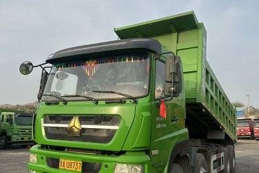 二手中国重汽 斯太尔D7B重卡 380马力 8X4 6.5米自卸车(国五) 前四后八 中国重汽二手自卸车 黄牌