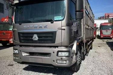 二手中国重汽 HOWO TX 350马力 6X2 7.8米仓栅式载货车(国六)(速比3.7)(国六) 前四后四 曼二手载货车 黄牌图片